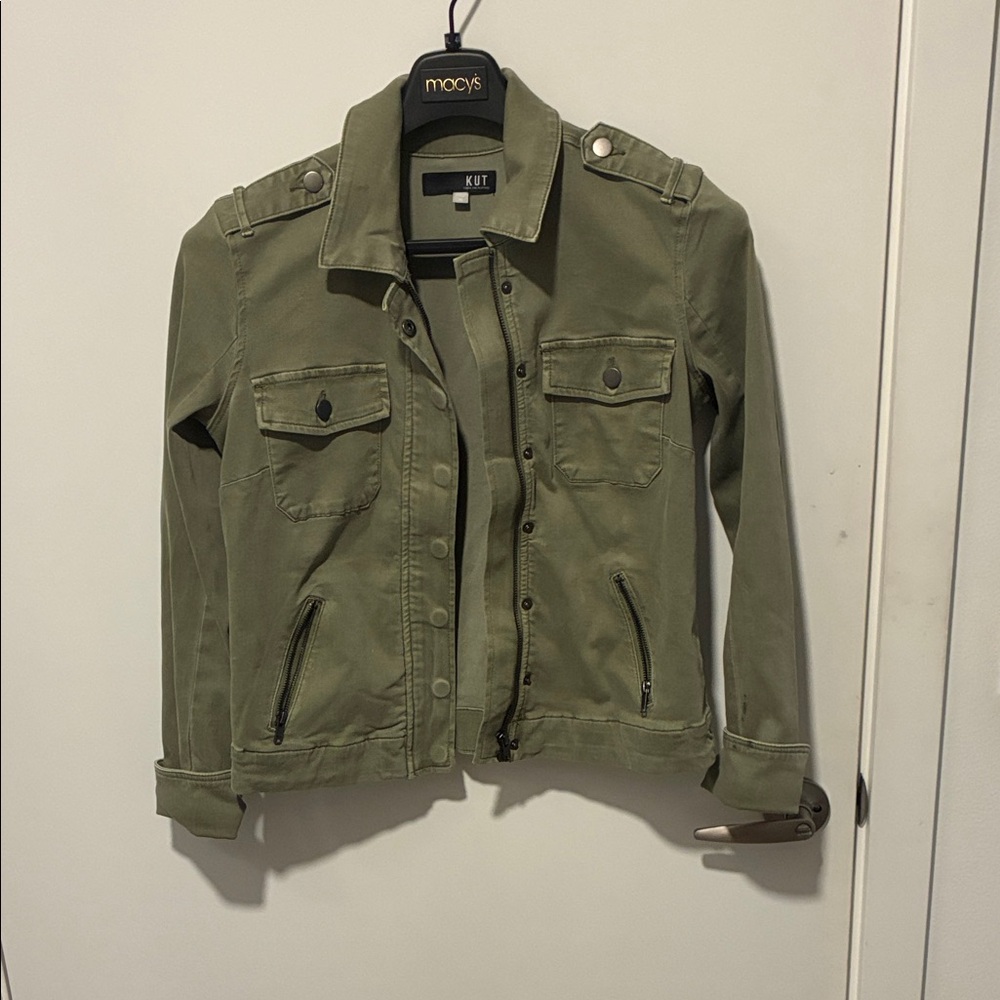 Kut from the Kloth Khaki Utility Jacket